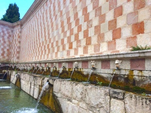 Fountain of the 99 Spouts, sec XIII-XV - L'Aquila, June 2015